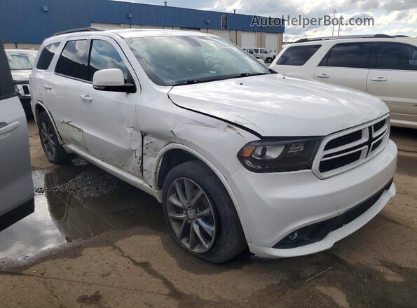 1C4RDJDG7HC957583 2017 DODGE DURANGO Белый Передняя правая четверть