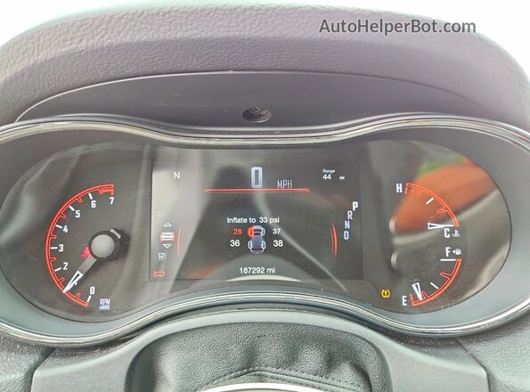 1C4RDJDG7JC133301 2018 DODGE DURANGO Gray Սարքավորումների վահանակի տեսք