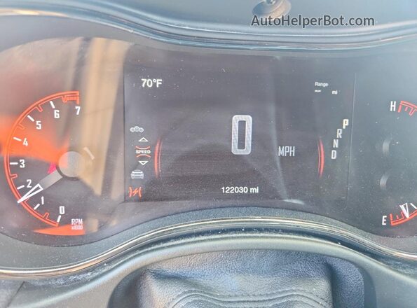 1C4RDJDG7LC213524 2020 DODGE DURANGO Gray ხელსაწყოთა პანელის ხედი