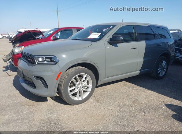 1C4RDJDG7TC214253 2026 DODGE DURANGO Gray Առջևի ձախ երեք քառորդ տեսարան