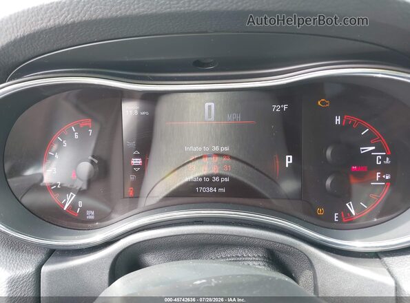 1C4RDJDG8GC460153 2016 DODGE DURANGO Gray Widok tylnych siedzeń