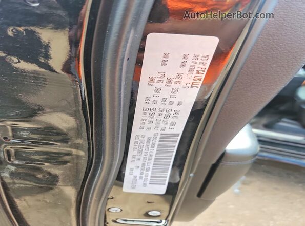 1C4RDJDG9HC898715 2017 DODGE DURANGO Черный Вид наклейки с VIN-кодом