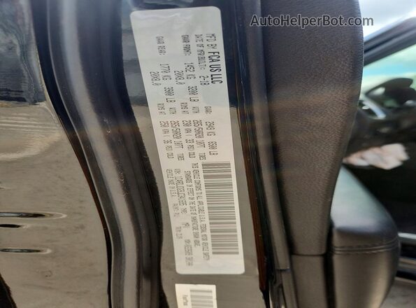 1C4RDJDG9JC341695 2018 DODGE DURANGO Black VIN կոդի պիտակի տեսք
