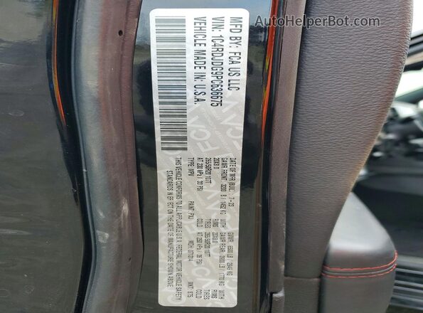 1C4RDJDG9PC636675 2023 DODGE DURANGO Black სალონის 360-გრადუსიანი ხედი