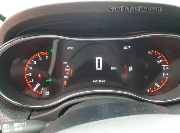 1C4RDJDGXGC353587 2016 DODGE DURANGO Серый Вид щитка приборов