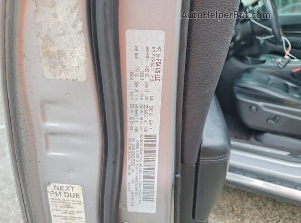 1C4RDJDGXGC353587 2016 DODGE DURANGO Серый Вид наклейки с VIN-кодом