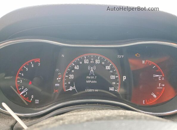 1C4RDJDGXHC726192 2017 DODGE DURANGO Black Vista del cuadro de instrumentos