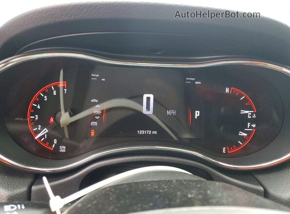 1C4RDJDGXHC945315 2017 DODGE DURANGO White Instrument cluster view