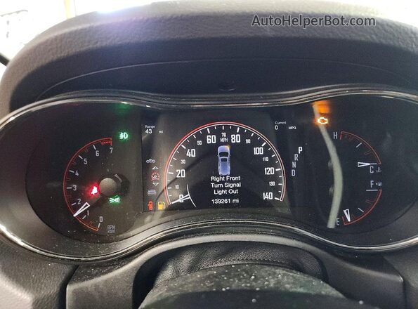 1C4RDJDGXJC371899 2018 DODGE DURANGO Black Vista del cuadro de instrumentos