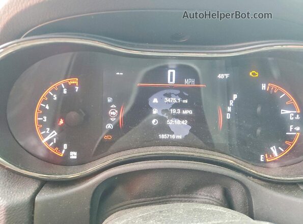 1C4RDJDGXJC439327 2018 DODGE DURANGO Black Vista del cuadro de instrumentos