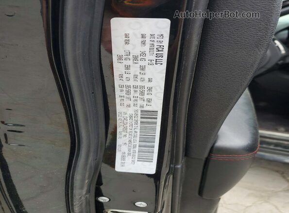 1C4RDJDGXJC439327 2018 DODGE DURANGO Black Vista de la etiqueta del VIN