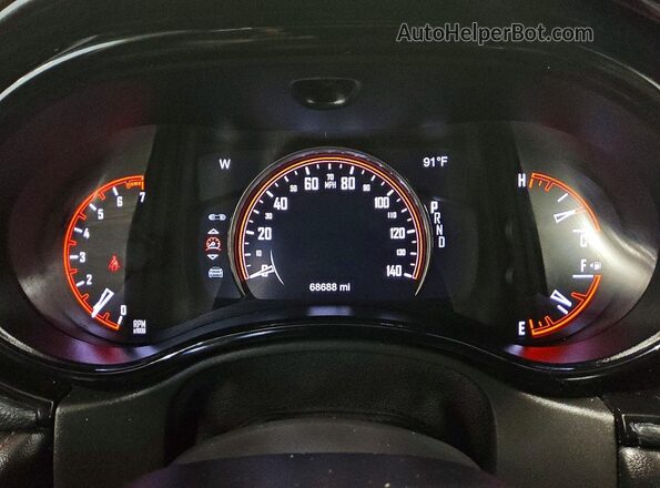 1C4RDJDGXPC675551 2023 DODGE DURANGO Black Вид щитка приладів