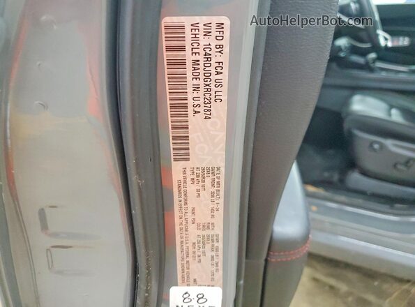 1C4RDJDGXRC237874 2024 DODGE DURANGO Серый Вид наклейки с VIN-кодом