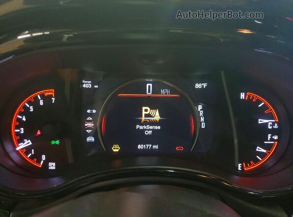 1C4RDJDGXRC237874 2024 DODGE DURANGO Серый Вид щитка приборов
