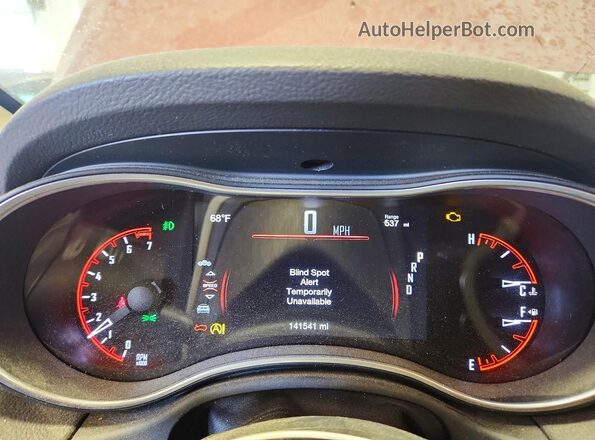1C4RDJEG0JC255805 2018 DODGE DURANGO Maroon Instrument cluster view