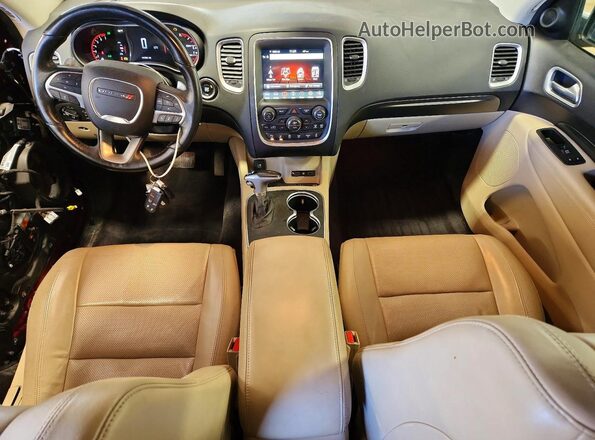 1C4RDJEG0JC255805 2018 DODGE DURANGO Maroon Dashboard view