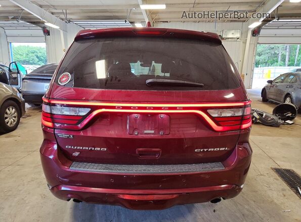 1C4RDJEG0JC255805 2018 DODGE DURANGO Maroon Rear view