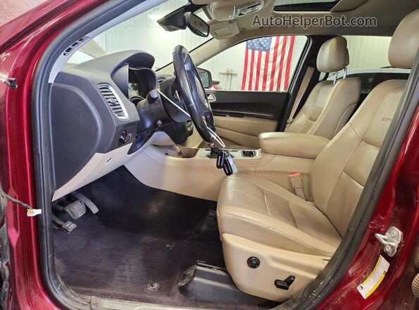 1C4RDJEG0JC255805 2018 DODGE DURANGO Maroon Front interior view