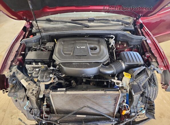 1C4RDJEG0JC255805 2018 DODGE DURANGO Maroon Engine compartment view