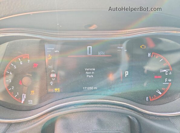 1C4RDJEG5GC424807 2016 DODGE DURANGO Charcoal Вид щитка приладів