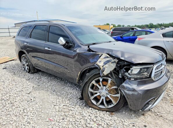 1C4RDJEG8GC481762 2016 DODGE DURANGO Gray Przód prawy