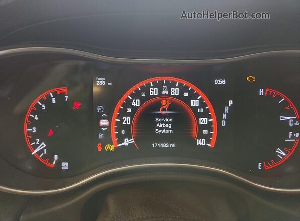 1C4RDJEG8JC486581 2018 DODGE DURANGO Black Widok zestawu wskaźników
