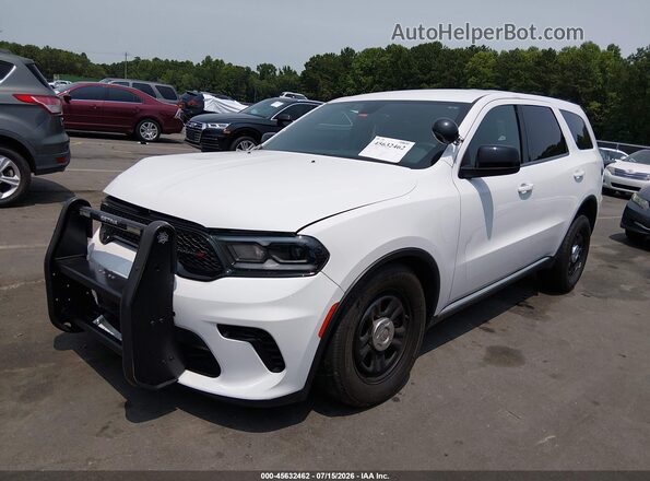 1C4RDJFG4PC655955 2023 DODGE DURANGO White Առջևի ձախ երեք քառորդ տեսարան