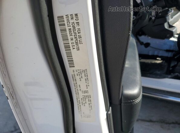 1C4RDJFGXPC691729 2023 DODGE DURANGO White Սալոնի 360 աստիճան տեսք