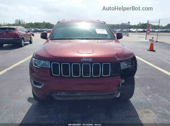 1C4RJEAG0JC363802 2018 JEEP GRAND CHEROKEE Red Widok deski rozdzielczej
