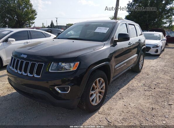 1C4RJEAG1GC345155 2016 JEEP GRAND CHEROKEE Black წინა მარცხენა ხედი სამი მეოთხედიდან