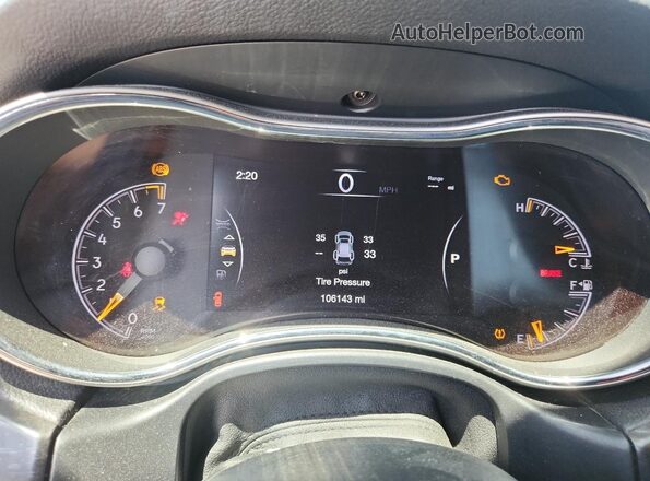 1C4RJEAG1HC952335 2017 JEEP GRAND Gray Instrument cluster view