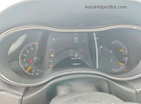 1C4RJEAG1JC430875 2018 JEEP GRAND Gray Вид щитка приладів