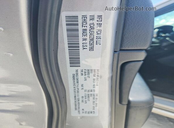 1C4RJEAG2MC597993 2021 JEEP GRAND Silver VIN կոդի պիտակի տեսք