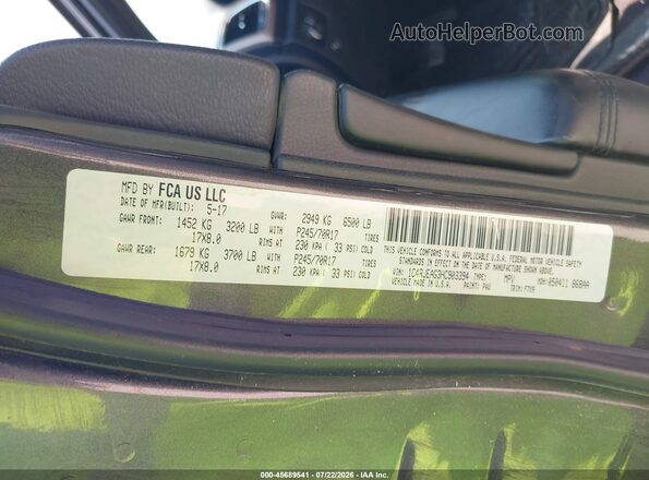 1C4RJEAG3HC903394 2017 JEEP GRAND CHEROKEE Gray Engine compartment view