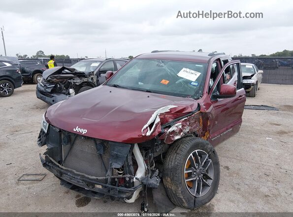 1C4RJEAG6KC556540 2019 JEEP GRAND CHEROKEE Бордовый Передняя левая четверть