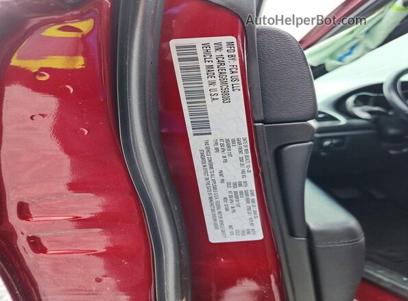 1C4RJEAG6MC598063 2021 JEEP GRAND Red VIN კოდის სტიკერის ხედი