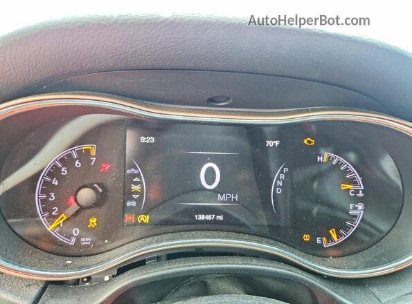 1C4RJEAG7HC628743 2017 JEEP GRAND Gray Вид щитка приладів
