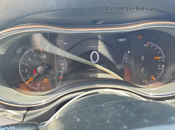 1C4RJEAG8GC453529 2016 JEEP GRAND Silver Instrument cluster view