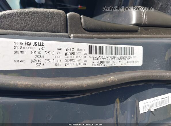 1C4RJEAG8JC126071 2018 JEEP GRAND CHEROKEE Gray Շարժիչի բաժամունքի տեսք
