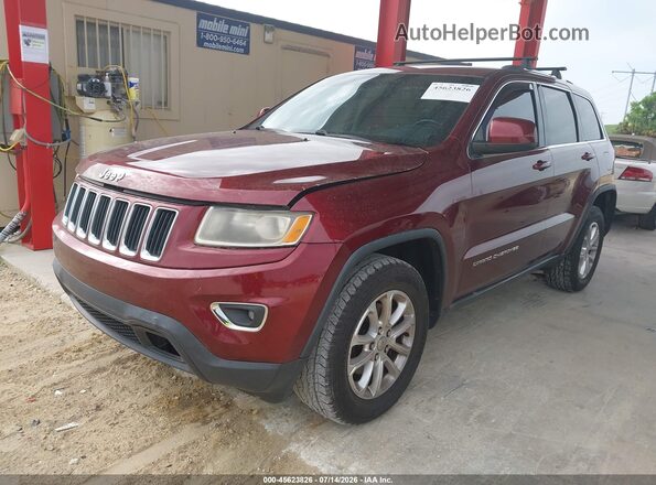 1C4RJEAGXGC368739 2016 JEEP GRAND CHEROKEE Burgundy Առջևի ձախ երեք քառորդ տեսարան