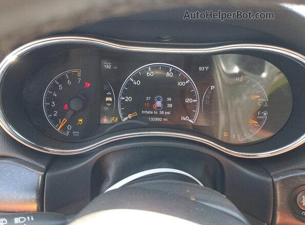 1C4RJEAGXHC702740 2017 JEEP GRAND Black Vista del cuadro de instrumentos