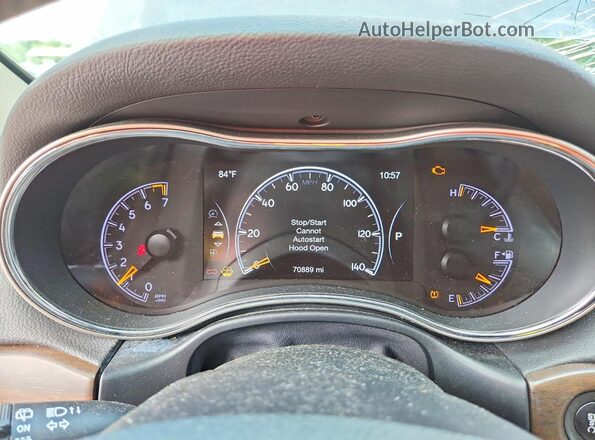 1C4RJEBG0GC422614 2016 JEEP GRAND Gray Вид щитка приладів