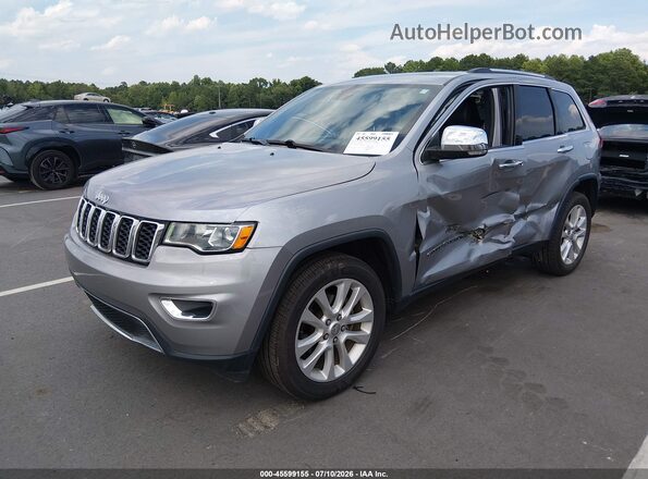 1C4RJEBG2HC770528 2017 JEEP GRAND CHEROKEE Silver Առջևի ձախ երեք քառորդ տեսարան