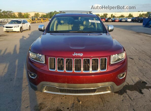 1C4RJEBG3GC314598 2016 JEEP GRAND Burgundy Front view