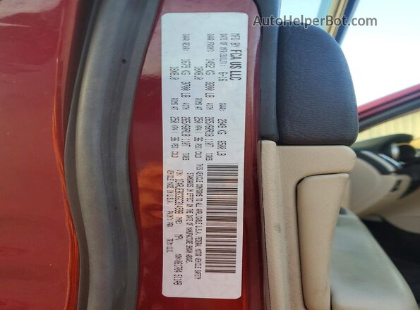 1C4RJEBG3GC314598 2016 JEEP GRAND Burgundy VIN sticker view