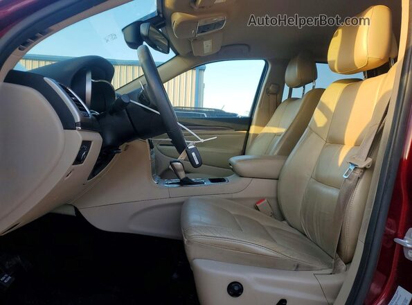 1C4RJEBG3GC314598 2016 JEEP GRAND Burgundy Front interior view