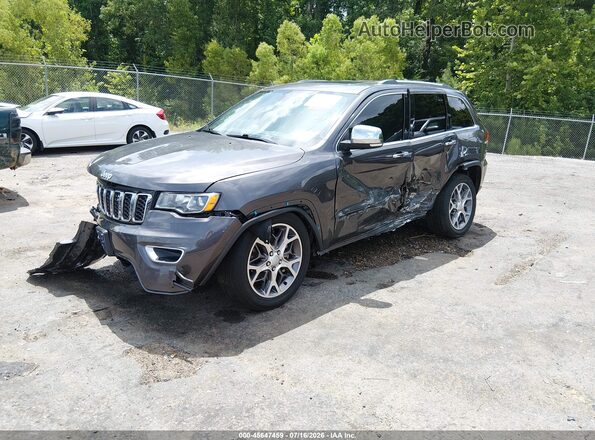 1C4RJEBG3MC596835 2021 JEEP GRAND CHEROKEE Gray Առջևի ձախ երեք քառորդ տեսարան