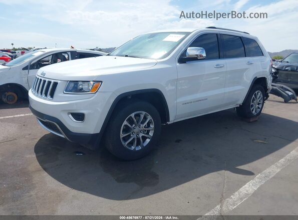 1C4RJEBG4GC352082 2016 JEEP GRAND CHEROKEE White წინა მარცხენა ხედი სამი მეოთხედიდან