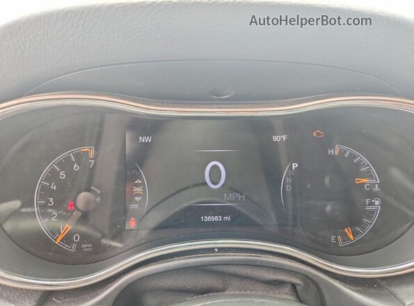 1C4RJEBG4HC686663 2017 JEEP GRAND White Вид щитка приладів