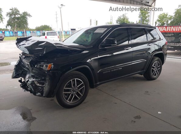1C4RJEBG4MC511792 2021 JEEP GRAND CHEROKEE Black წინა მარცხენა ხედი სამი მეოთხედიდან